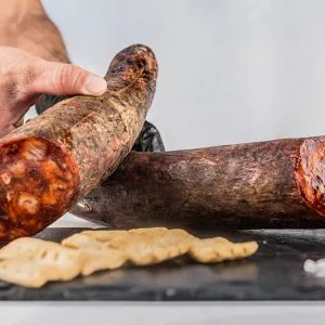 Pack de 3 sobres de 100 gramos de Chorizo Ibérico de Bellota