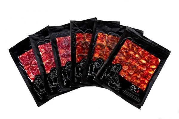 Chorizo y Salchichón de Bellota Campaña (6 sobres de 100 gramos)