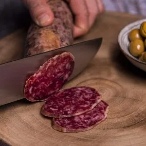 Pack de 3 sobres de 100 gramos de Salchichón Ibérico de Bellota