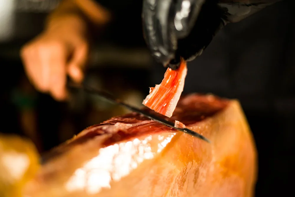 Jamón ibérico puro de bellota detalle
